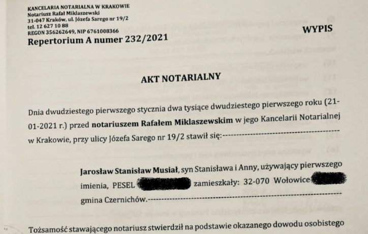 Akt Ustanowienia Fundacji